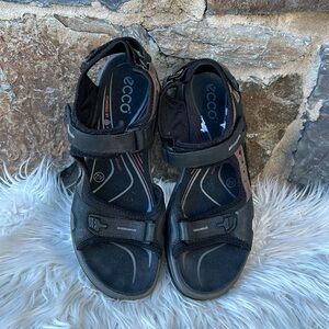 ECCO Black Sport Sandals size 42 (8.5)
